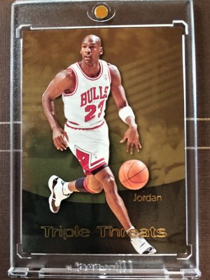 喬神 Michael Jordan Skybox Premium Triple Threats #TT11(附磁夾)