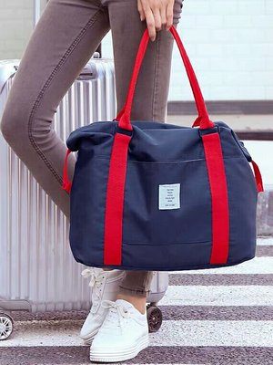 2019旅行袋子手提網紅行李包女單肩斜挎短途健身包大容量待產包收納袋（一般包款）新台幣：299元