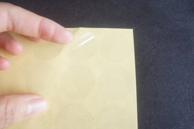 米琪印刷-現貨空白透明封口貼2.5公分圓形或橢圓形200粒透明封口貼紙盒信封封口貼烘焙禮盒封口貼包裝盒封口貼紙袋