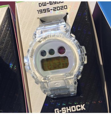 全新 CASIO G-SHOCK 25週年手錶 紀念錶 DW6900SP 1JR 7JR 太陽能 透明黑色