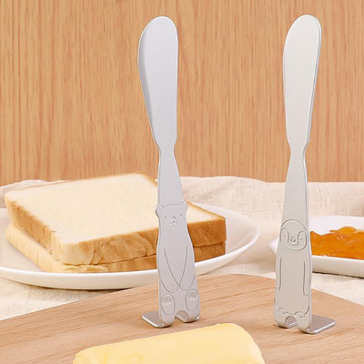 日本黃油刀涂抹刀涂面包花生醬吐司抹醬牛油奶酪果醬刀可立小抹刀
