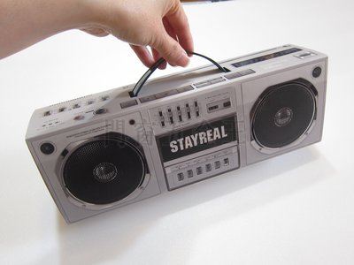 錄音機 STAYREAL 復古 紙盒 搖滾音箱 禮盒 收納盒 DIY