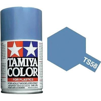 大千遙控模型 TAMIYA 模型專用噴漆 TS-58 珍珠淺藍色噴漆100ml