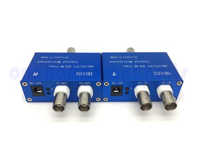 2路頻道單軸傳輸器 AHD TVI CVI 類比 二路複用器 同軸影像傳輸器 訊號擴充器 二路單軸傳輸器 複合式