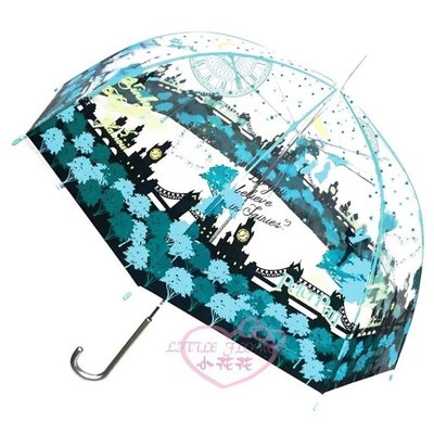 ♥小花凱蒂日本精品♥迪士尼奇妙仙子 TINKE圖案圓形透明罩傘直立雨傘手把傘 可愛又實用 雨天必備必需品~預(2)