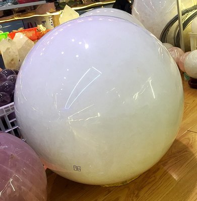 光工水晶阿賽斯特萊 純天然大顆白水晶球擺件55cm 梅爾卡巴揚升球柱千層金字塔冥想松果體第三眼清除負面能量淨化