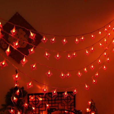 現貨 『699免運』LED小彩燈閃燈串燈七彩過年彩燈春節裝飾掛件家用紅燈籠新年裝飾