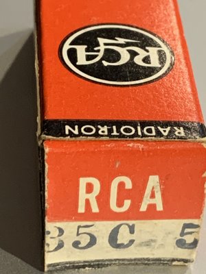 美國古董收音機用真空管RCA 35C5功率管