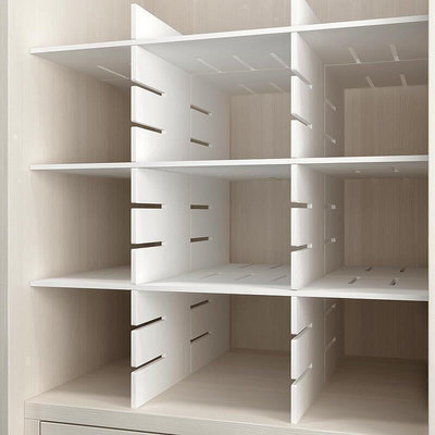 免釘衣櫃分隔板自由組合分層隔斷書櫃儲物格子置物架衣服收納神器