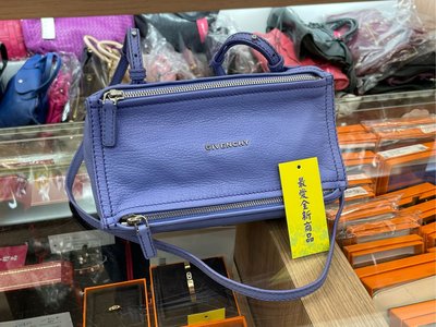 ☆最愛二手精品☆ Givenchy mini Pandora 全新潘朵拉薰衣草紫色肩背斜背包 XB5993