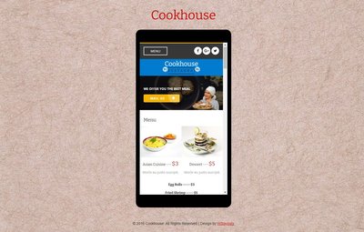 Cookhouse a Mobile App 響應式網頁模板、HTML5+CSS3、網頁特效 #07104A