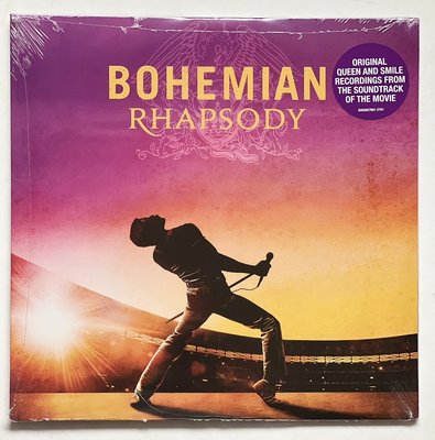 全新美版黑膠-皇后合唱團波希米亞狂想曲 電影原聲帶 (雙片裝) Bohemian Rhapsody /QUEEN