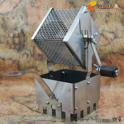 烘豆機商用烘豆機咖啡豆手搖直火網小方塊手動自動紅外咖啡籠鈦-QAQ囚鳥
