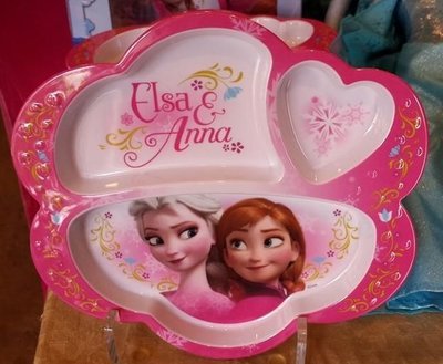 Disney 真品 冰雪奇緣 艾莎 安娜公主 Elsa Anna 兒童餐盤(加購價300元)