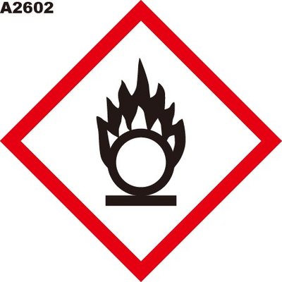 GHS危險物標示貼紙 A2602 危害標示貼紙 易燃氣體 [飛盟廣告 設計印刷]