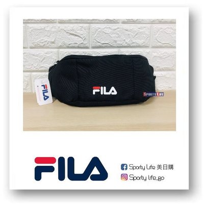 【SL美日購】FILA 中性 黑色 腰包 側背包 隨身包 斜肩包 BWT-9031-BK
