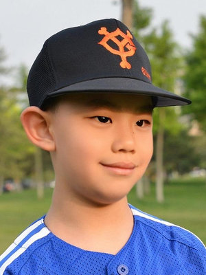 日本棒球NPB 讀賣巨人隊球迷棒球帽子網眼彎檐帽刺繡遮陽帽防曬