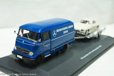 【現貨特價】1:43 Schuco Mercedes Benz L319 + 300 SL 雙車組