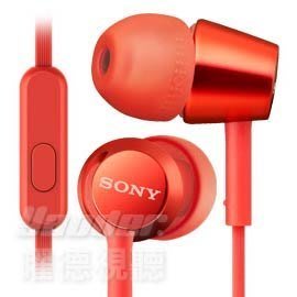 【曜德】SONY MDR-EX155AP 紅色 支援智慧型手機通話 繽紛七色 多彩混搭 超商免運☆送收納盒