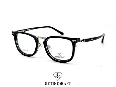 【本閣】RETROCRAFT RC1062 義大利製手工眼鏡黑色方框 thom chrome 999.9