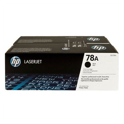 HP 78A 原廠黑色碳粉匣雙包裝 CE278AD 適用 LaserJet P1606dn/M1536dnf