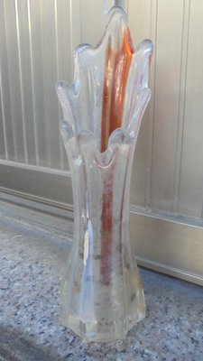 {寒武紀文物}早期彩色佛手玻璃花瓶~完整如圖~高27cm~保證不附標不造假標多少算多少~h84