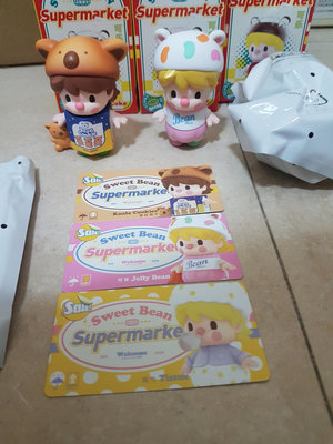 小甜豆 超市系列 考拉餅乾+軟糖+紙巾 小熊餅乾 POPMART 泡泡瑪特 盲盒 玩具 公仔