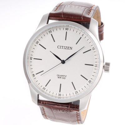現貨 可自取 CITIZEN BH5000-08A 星辰錶 手錶 42mm 白色面盤 咖啡色皮錶帶 男錶女錶
