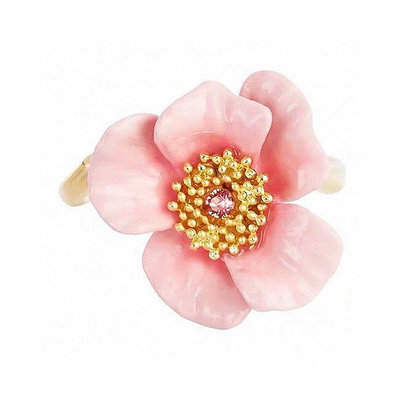【MOMO全球購】Les Nereides 玫瑰芬芳系列花朵戒指
