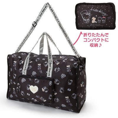 代購現貨 日本三麗鷗HELLO KITTY摺疊收納拉桿行李袋 旅行探險系列