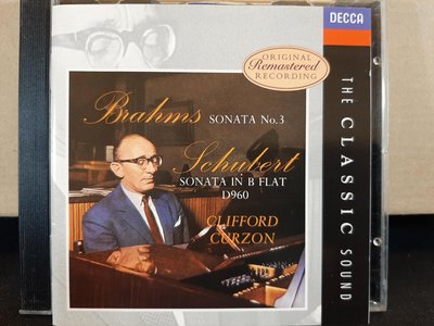 Curzon,Brahms-P.s No.3,Schubert-P.s D.960,柯爾容鋼琴，演繹布拉姆斯-第三號鋼琴奏鳴曲，舒伯特-鋼琴奏鳴曲作品960