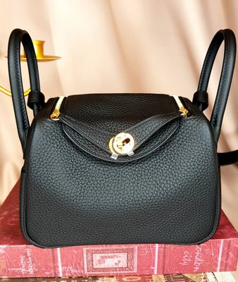 【 RECOVER 名品二手 sold out】HERMES mini lindy TC 金釦 Y刻