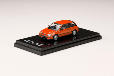 1/64 HOBBY JAPAN 本田 civic 思域 Si (AT) 1984 (橙色) 金屬 車仔模型