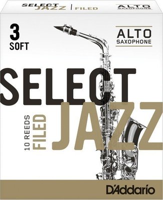 【金聲樂器】美國RICO Select Jazz Alto Sax 中音 薩克斯風 3號 SOFT 竹片3S