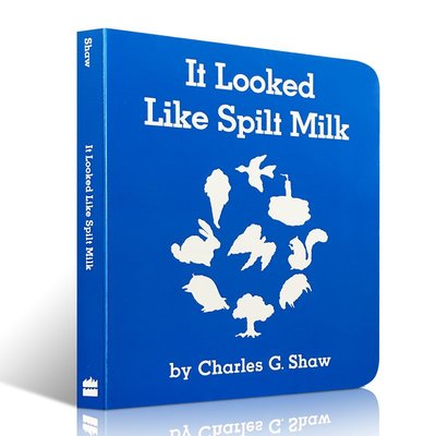英文原版繪本 It Looked Like Spilt Milk 看上去像打翻了的牛奶紙板書 張湘君推薦兒童啟蒙繪本 語