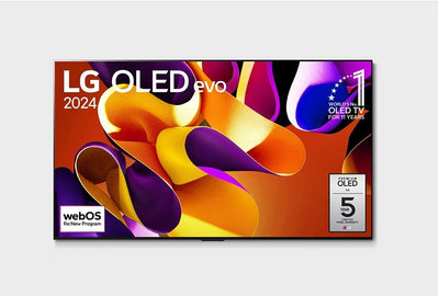 LG專家(上晟) 83吋/ LG OLED evo 4K AI 語音物聯網 G4 零間隙藝廊系列 OLED83G4PTA(含壁掛架)/2024 早買早享受