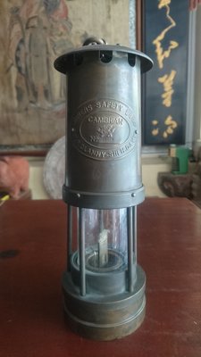 【紅蓮賞翫】早期收藏 銅製老油燈（高25公分）