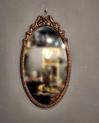 【卡卡頌  歐洲古董】英國 洛可可 蝴蝶結 古典 橢圓  掛鏡 畫框 歐洲老件 MI0135 ✬