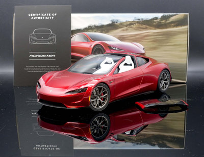 【MASH】現貨特價 原廠 1/18 Tesla Roadster Red