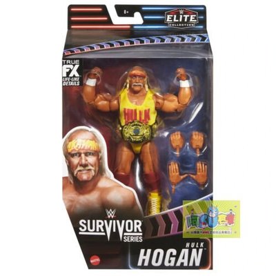 ☆阿Su倉庫☆WWE摔角 Hulk Hogan Survivor Series Elite 強者生存精華版人偶附冠軍腰帶