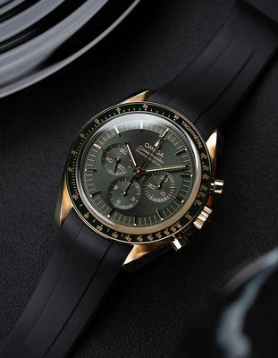 錶帶 適配斯沃琪聯名歐米茄錶帶硅膠弧形Omega Speedmaster超霸錶帶20