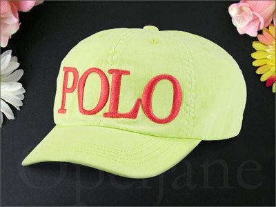 官網 Polo Ralph Lauren Hat 女孩款 Logo淺綠色運動休閒鴨舌帽/棒球帽高爾夫球帽愛Coach包包