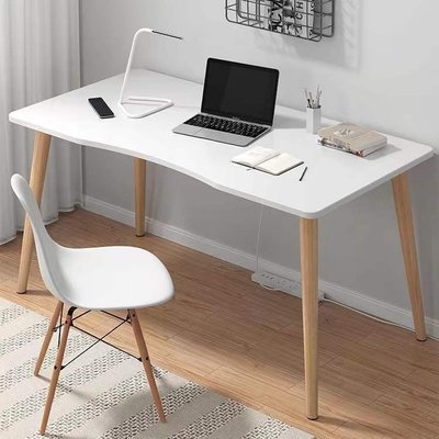 北歐書桌寫字桌學生家用簡易電腦桌辦公桌子作業桌子學習桌椅套裝~特價