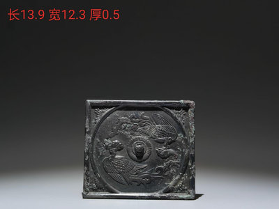 唐 雙鳳紋鏡36543【萬寶樓】古玩 收藏 古董