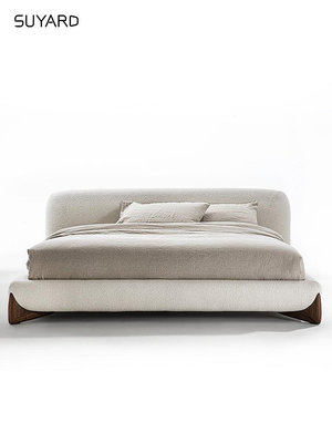 木衣+porada日式侘寂風床意式極簡主臥2米寬大床現代簡約ins輕奢網紅床