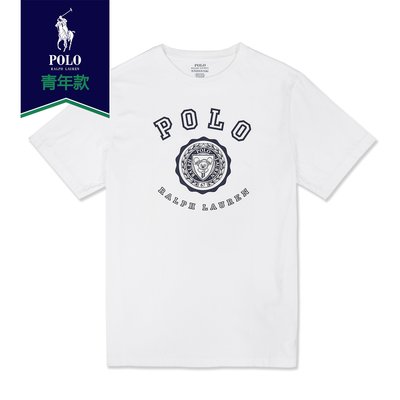 【RALPH LAUREN】【POLO】RL男童短袖T恤空POLO熊徽章白 F03181018-03