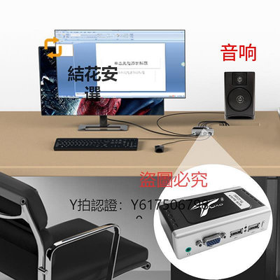 切換器 TUAO(圖奧)kvm切換器2/4口路進1出主機視頻屏幕鍵盤鼠標獨立音頻共享器桌面usb擴展hdmi轉vga轉換器顯示屏