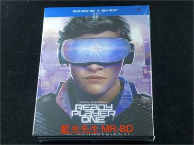 [3D藍光BD] - 一級玩家 Ready Player One 3D + 2D 雙碟鐵盒版