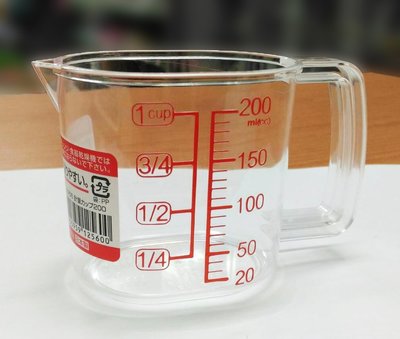 [日本製] NAKAYA 塑膠 量杯 200ml ＊水蘋果＊ V-007
