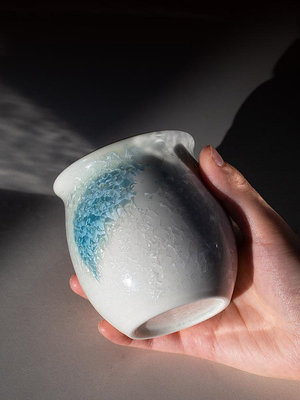 冰晶釉面結晶釉主人杯日式聞香杯陶瓷咖啡杯意式萃取品鑒杯半米潮殼直購